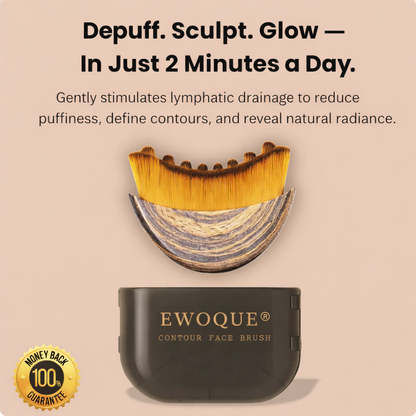 EWOQUE™ Lymphatic Contour Face Brush | Sculpting & Drainage Massager