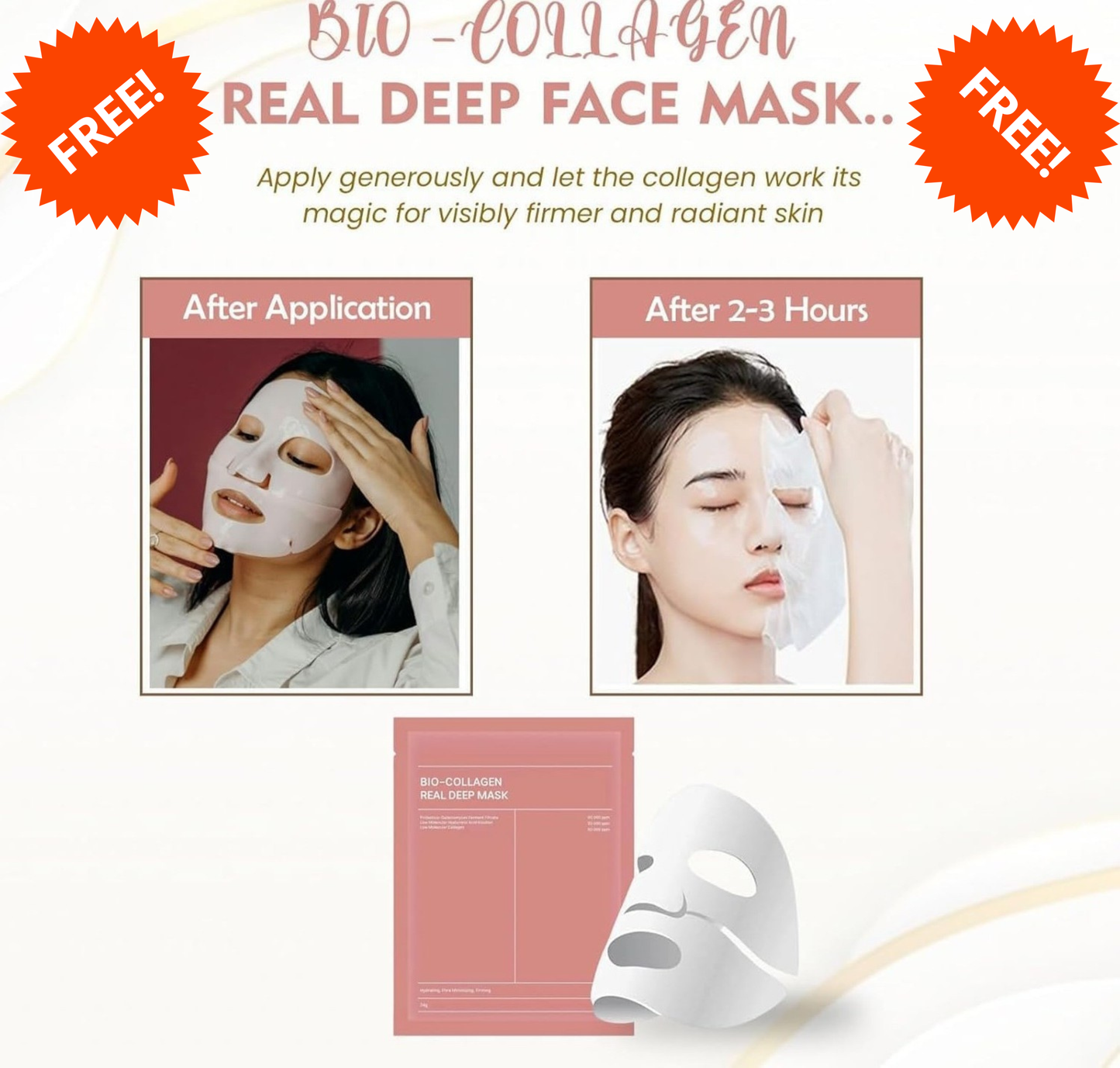 Aureya™ Dual Radiance Stick – Diwali Gift: Bio Collagen Mask Worth ₹399/-